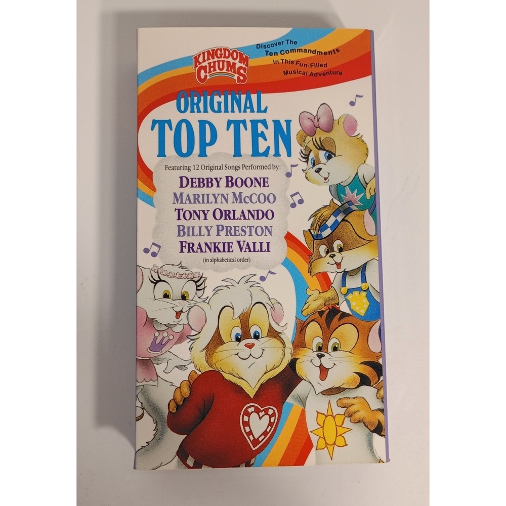 Kingdom Chums Original Top Ten Kids Christian Original Songs 1989 VHS- New Other
